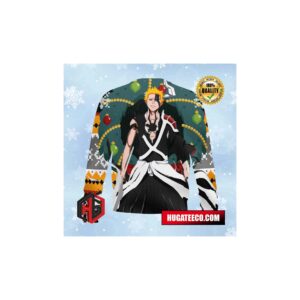 Ichigo True Bankai Bleach Anime Ape Chirstmas Gifts 2024 Xmas For Family And Friends Ugly Sweater