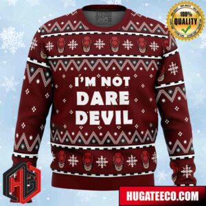 I’m not Daredevil Marvel Anime Ape Chirstmas Gifts 2024 Xmas For Family And Friends Ugly Sweater