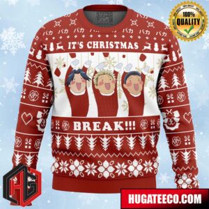 It’s Christmas Break The Moron Trio Maid-Sama Anime Ape Chirstmas Gifts 2024 Xmas For Family And Friends Ugly Sweater