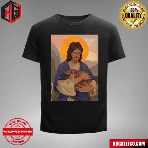 Jesus Loves Moo Deng Unisex T-Shirt