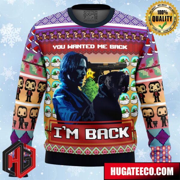 John Wick Anime Ape Chirstmas Gifts 2024 Xmas For Family And Friends Ugly Sweater