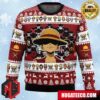 I Want To Eat Meat Luffy One Piece Pirates Anime Ape Chirstmas Gifts 2024 Xmas For Family And Friends Ugly Sweater