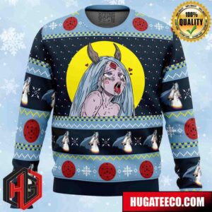 Kaguya Otsutsuki Ahegao Naruto Anime Ape Chirstmas Gifts 2024 Xmas For Family And Friends Ugly Sweater