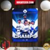 Los Angeles Dodgers 2024 Win The Nl West For The 11th Time In 12 Years Home Decor Poster Canvas