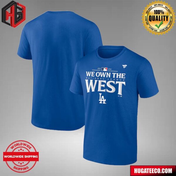 Los Angeles Dodgers Fanatics 2024 NL West Division Champions Unisex T-Shirt