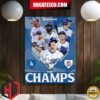 Los Angeles Dodgers 2024 Win The Nl West For The 11th Time In 12 Years Home Decor Poster Canvas