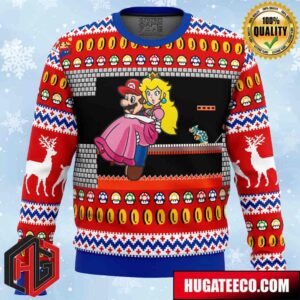 Mario Bros Bowser’s Castle Anime Ape Chirstmas Gifts 2024 Xmas For Family And Friends Ugly Sweater