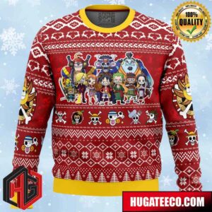 Merry Mugiwara Pirates One Piece Pirates Anime Ape Chirstmas Gifts 2024 Xmas For Family And Friends Ugly Sweater