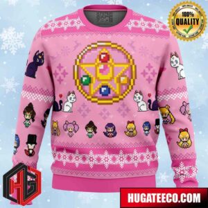 Merry Senshi Sailor Moon Anime Ape Chirstmas Gifts 2024 Xmas For Family And Friends Ugly Sweater