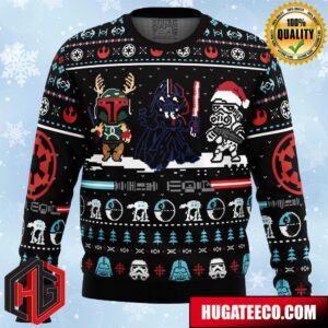 Merry Xmas Star Wars Anime Ape Chirstmas Gifts 2024 Xmas For Family And Friends Ugly Sweater