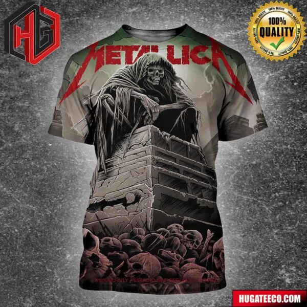 Metallica M72 CDMX World Tour 2024 With Greta Van Fleet And Mammoth WVH Merch Shirt In Mexico City At Estadio GNP Seguros On 9 20 2024 All Over Print Shirt