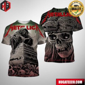 Metallica Merch For First No Repeat Weekend From Mexico City At Estadio DNP Seguros On 9 20-22 2024 North American Tour All Over Print Shirt