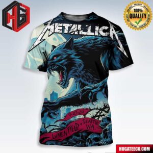 Metallica Merchandise Shirt M72 Seattle In The Pacific Northwest For Final US No Repeat Weekend of 2024 Lumen Field Seattle WA On 9 1 2024 All Over Print Shirt