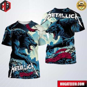 Metallica Merchandise T-Shirt Full Show M72 Seattle In The Pacific Northwest For Final US No Repeat Weekend of 2024 Lumen Field Seattle WA On Aug 30 And Sep 1 2024 All Over Print Shirt