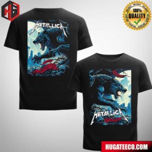 Metallica Merchandise T-Shirt Full Show M72 Seattle In The Pacific Northwest For Final US No Repeat Weekend of 2024 Lumen Field Seattle WA On Aug 30 And Sep 1 2024 Two Sides Unisex T-Shirt