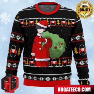 Mob Psycho 100 Santa Anime Ape Chirstmas Gifts 2024 Xmas For Family And Friends Ugly Sweater