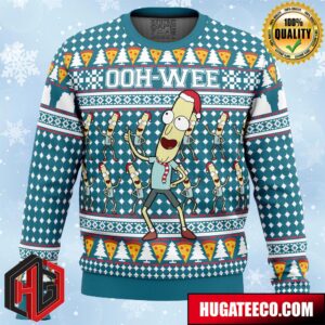 Mr Poopybutthole Ohh Wee Rick And Morty Anime Ape Chirstmas Gifts 2024 Xmas For Family And Friends Ugly Sweater