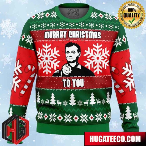 Murray Christmas Bill Murray Anime Ape Chirstmas Gifts 2024 Xmas For Family And Friends Ugly Sweater