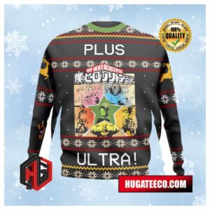 My Hero Academia Boku No Plus Ultra Anime Ape Chirstmas Gifts 2024 Xmas For Family And Friends Ugly Sweater