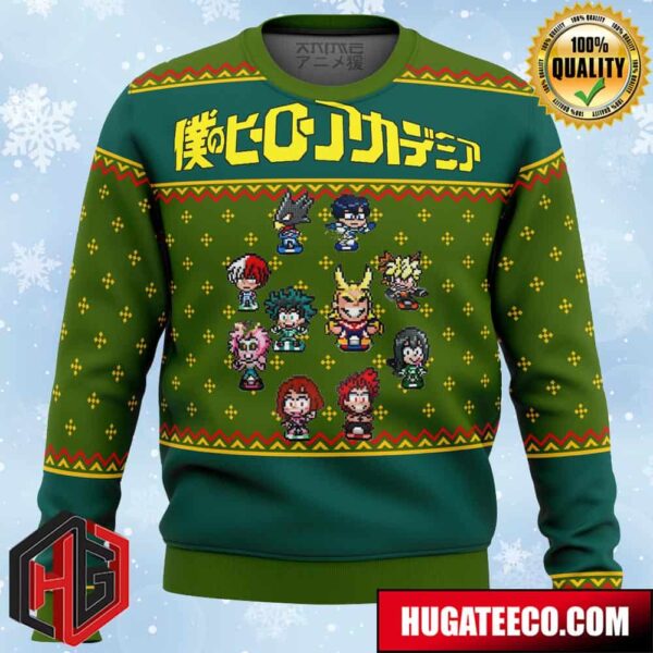 My Hero Academia Sprites Anime Ape Chirstmas Gifts 2024 Xmas For Family And Friends Ugly Sweater