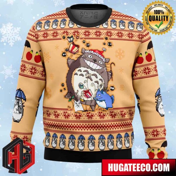 My Neighbor Totoro alt Anime Ape Chirstmas Gifts 2024 Xmas For Family And Friends Ugly Sweater