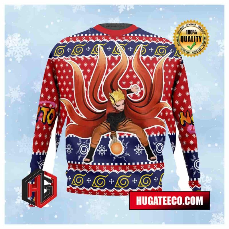 Naruto Baryon Anime Ape Chirstmas Gifts 2024 Xmas For Family And Friends Ugly Sweater