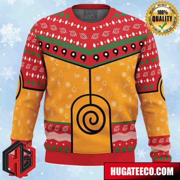 Nine-Tails Chakra Mode Naruto Anime Ape Chirstmas Gifts 2024 Xmas For Family And Friends Ugly Sweater