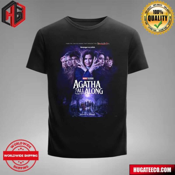 Official Poster For Agatha All Along Marvel Television Premieres On September 18 On Disney Unisex T-Shirt