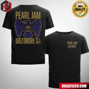 Pearl Jam Dark Matter World Tour 2024 Merch Shirt In Baltimore MD At CFG Bank Arena On 9 12 2024 Two Sides T-Shirt