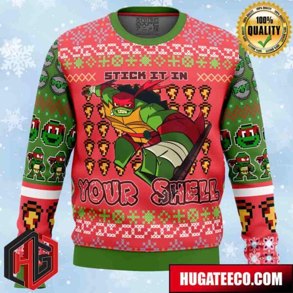 Raphael Rise of the Teenage Mutant Ninja Turtles Anime Ape Chirstmas Gifts 2024 Xmas For Family And Friends Ugly Sweater