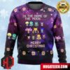 Sailor Moon Sitting on Moon Anime Ape Chirstmas Gifts 2024 Xmas For Family And Friends Ugly Sweater