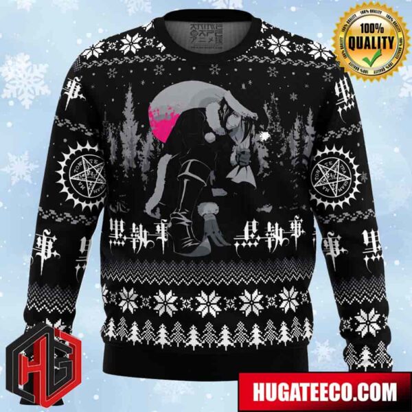 Sebastian Black Black Butler Anime Ape Chirstmas Gifts 2024 Xmas For Family And Friends Ugly Sweater