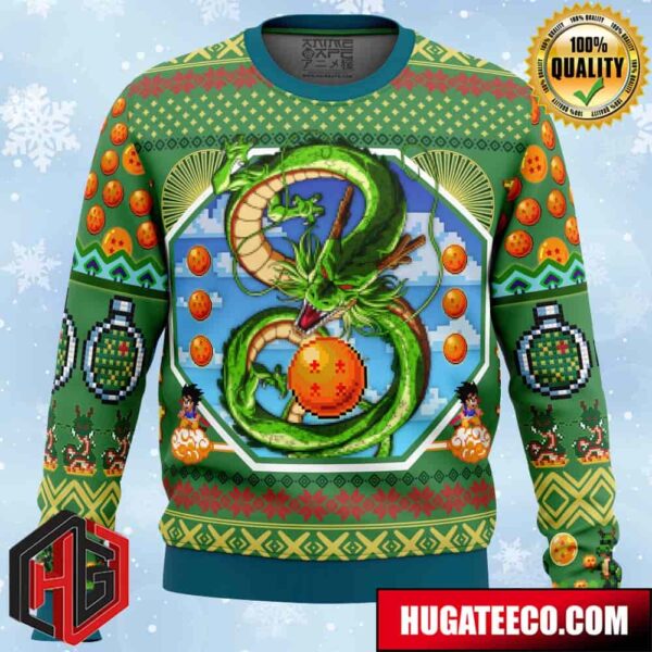 Shenron Dragon Ball Z Anime Ape Chirstmas Gifts 2024 Xmas For Family And Friends Ugly Sweater