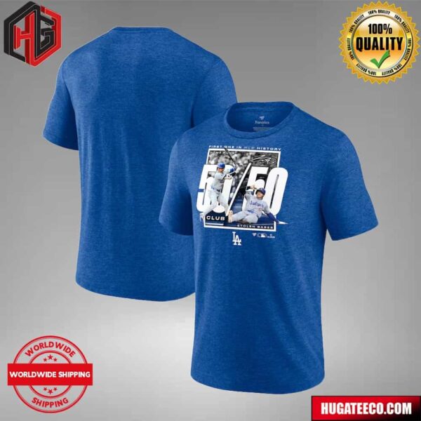 Shohei Ohtani Los Angeles Dodgers MLB Fanatics 50 50 Club Unisex T-Shirt