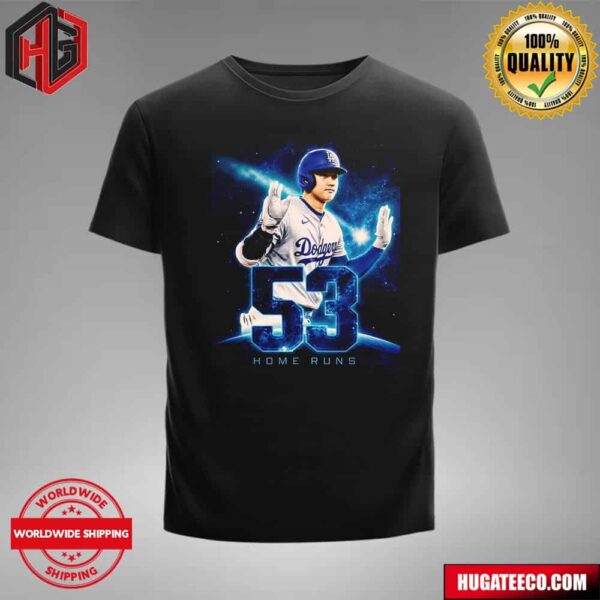 Shohei Ohtani MLB Hits Home Run No 53 T-Shirt