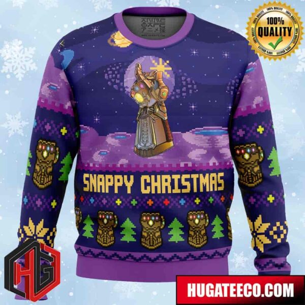 Snappy Christmas Infinity Gauntlet Marvel Anime Ape Chirstmas Gifts 2024 Xmas For Family And Friends Ugly Sweater