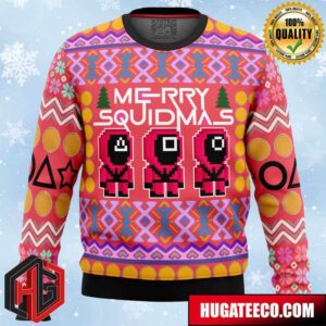 Squid Game Squidmas Anime Ape Chirstmas Gifts 2024 Xmas For Family And Friends Ugly Sweater