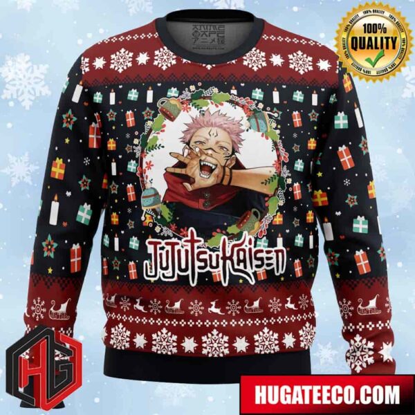 Sukuna Christmas Jujutsu Kaisen Anime Ape Chirstmas Gifts 2024 Xmas For Family And Friends Ugly Sweater