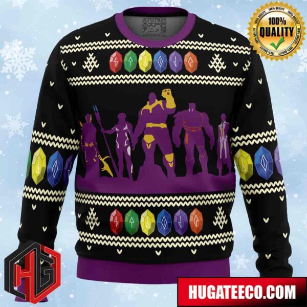 Thanos Marvel Anime Ape Chirstmas Gifts 2024 Xmas For Family And Friends Ugly Sweater