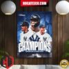 New York Yankees MLB Al East Division Champions 2024 Home Decor Poster Canvas