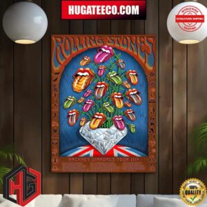 The Rolling Stones Hackney Diamonds Tour 2024 Schedule List Merch By Emek Studios Poster Canvas