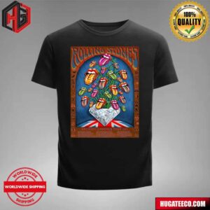 The Rolling Stones Hackney Diamonds Tour 2024 Schedule List Shirt By Emek Studios Unisex T-Shirt