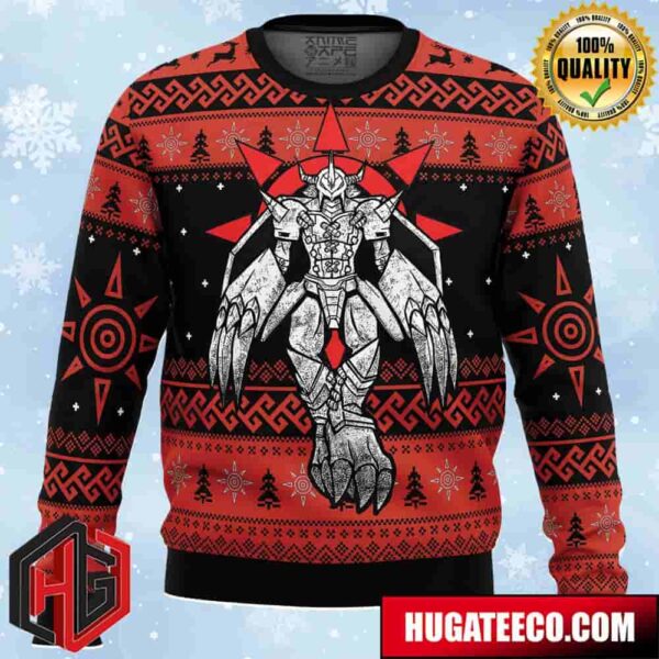 The Strongest Dragon Wargreymon Digimon Anime Ape Chirstmas Gifts 2024 Xmas For Family And Friends Ugly Sweater