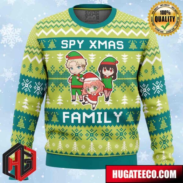 Xmas Family Spy X Family Anime Ape Chirstmas Gifts 2024 Xmas For Family And Friends Ugly Sweater