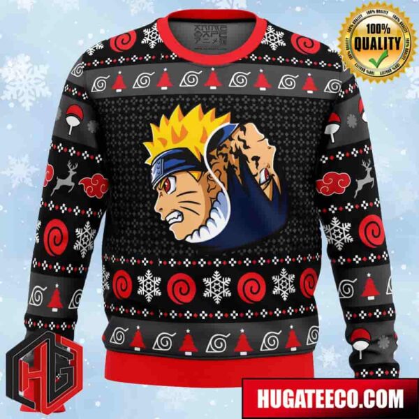 Yin Yang Naruto Sasuke Anime Ape Chirstmas Gifts 2024 Xmas For Family And Friends Ugly Sweater