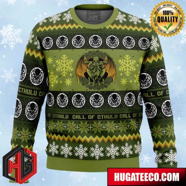 Christmas Call of Cthulu Board Games Anime Ape Chirstmas Gifts 2024 Xmas For Family And Friends Ugly Sweater