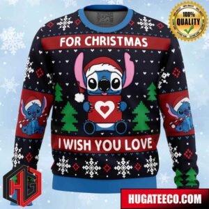 Christmas Love Stitch Anime Ape Chirstmas Gifts 2024 Xmas For Family And Friends Ugly Sweater