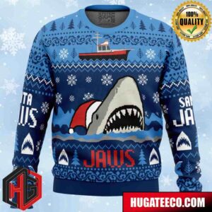 Christmas Shark Santa Jaws Anime Ape Chirstmas Gifts 2024 Xmas For Family And Friends Ugly Sweater