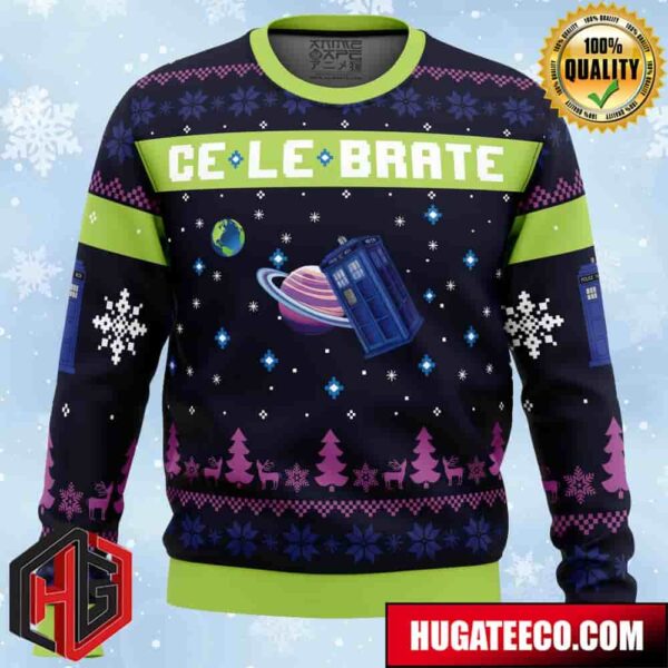 Christmas in Gallifrey Doctor Who Anime Ape Chirstmas Gifts 2024 Xmas For Family And Friends Ugly Sweater