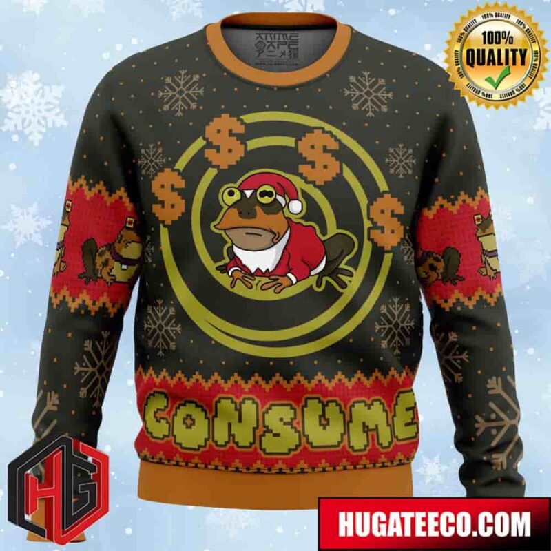 Consume Futurama Anime Ape Chirstmas Gifts 2024 Xmas For Family And Friends Ugly Sweater